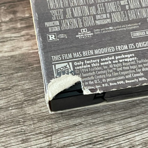 SPEED [ VHS - 1994 ] KEANU REEVES SANDRA BULLOCK DENNIS HOPPER - FOX VIDEO - Picture 4 of 7